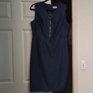 Elegant Navy Blue Sleeveless Jumpsuit